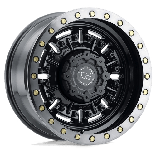 Black Rhino Wheels Wheel BRABR 18X9.5 8X6.5 G-GNBLK-MCH-DTLP -18MM - 1895ABR-88165B22 - Black Rhino Wheels