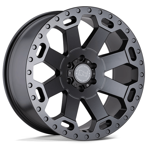 Black Rhino Wheels Wheel BRWAR 17X9 5X5.0 M-GNMTL -12MM - 1790WAR-25127G71 - Black Rhino Wheels