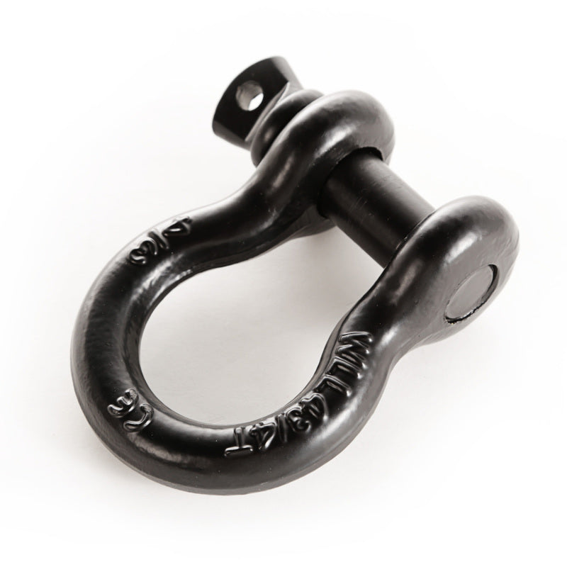 Representative black 3/4-inch D-ring shackle