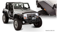 Load image into Gallery viewer, Bushwacker Fender Flares Bushwacker 07-18 Jeep Wrangler Flat Style Flares 4pc Fits 2-Door Sport Utility Only - Black