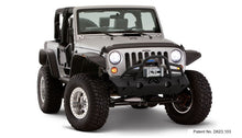 Load image into Gallery viewer, Bushwacker Fender Flares Bushwacker 07-18 Jeep Wrangler Flat Style Flares 4pc Fits 2-Door Sport Utility Only - Black