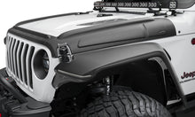 Load image into Gallery viewer, Bushwacker Body Armor &amp; Rock Rails Bushwacker 07-18 Jeep Wrangler JK/JKU Trail Armor Hood Armor (3pc Set) - Tex. Black