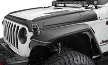 Load image into Gallery viewer, Bushwacker Body Armor &amp; Rock Rails Bushwacker 07-18 Jeep Wrangler JK/JKU Trail Armor Hood Armor (3pc Set) - Tex. Black