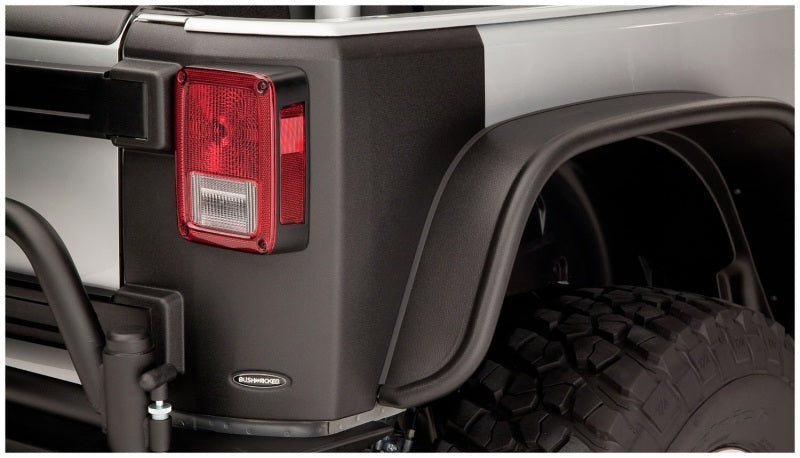 Bushwacker Body Armor & Rock Rails Bushwacker 07-18 Jeep Wrangler Trail Armor Rear Corners - Black