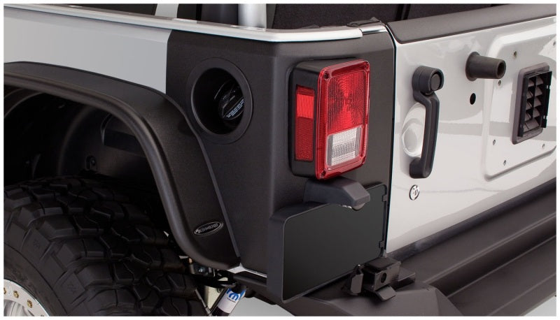 Bushwacker Body Armor & Rock Rails Bushwacker 07-18 Jeep Wrangler Trail Armor Rear Corners - Black