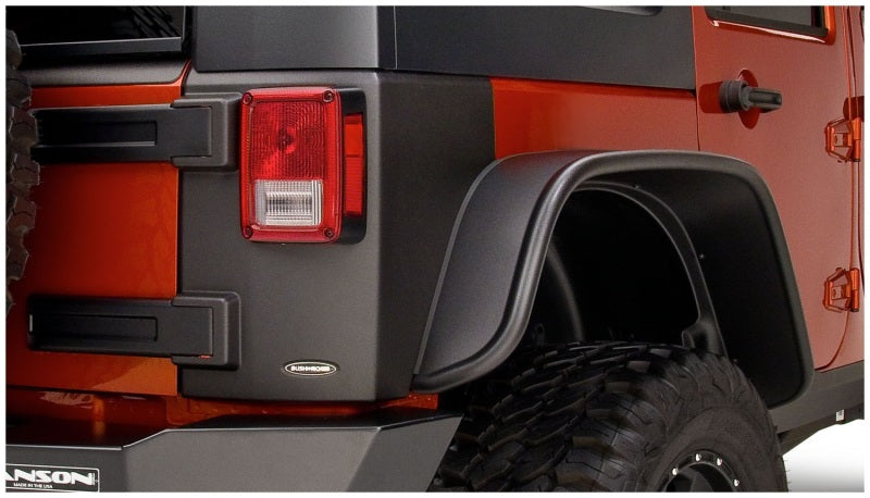 Bushwacker Body Armor & Rock Rails Bushwacker 07-18 Jeep Wrangler Trail Armor Rear Corners - Black