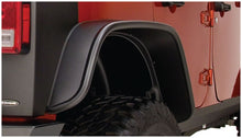 Load image into Gallery viewer, Bushwacker Fender Flares Bushwacker 07-18 Jeep Wrangler Unlimited Flat Style Flares 2pc 4-Door Sport Utility Only - Black