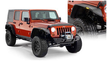 Load image into Gallery viewer, Bushwacker Fender Flares Bushwacker 07-18 Jeep Wrangler Unlimited Flat Style Flares 4pc 4-Door Sport Utility Only - Black