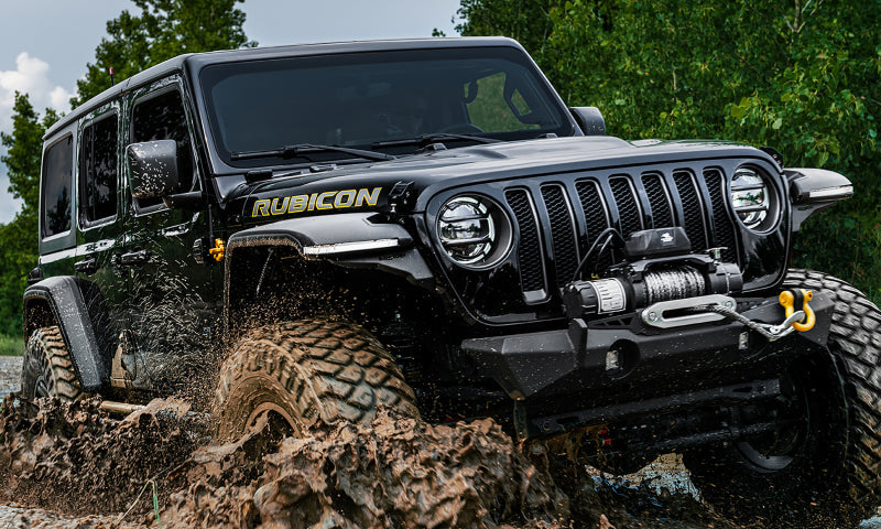 Bushwacker Fender Flares Bushwacker 18-21 Jeep Wrangler JL (2-Door & 4-Door) Flat Style Flares 4pc - Black