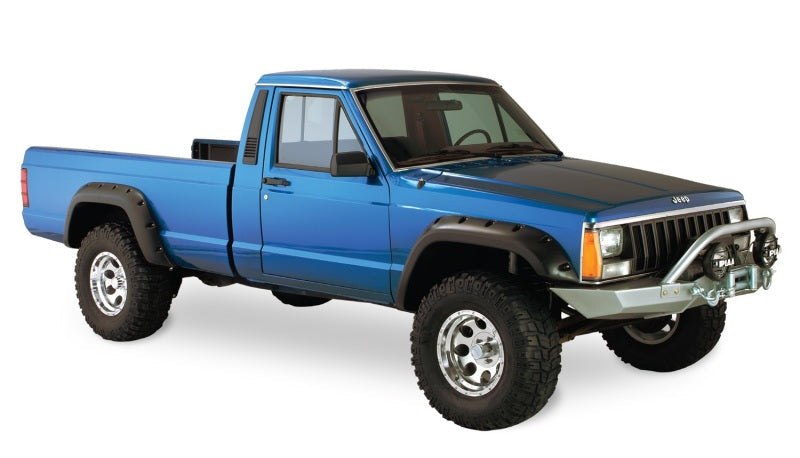 Bushwacker Fender Flares Bushwacker 84-01 Jeep Cherokee Cutout Style Flares 4pc Fits 2-Door Sport Utility Only - Black