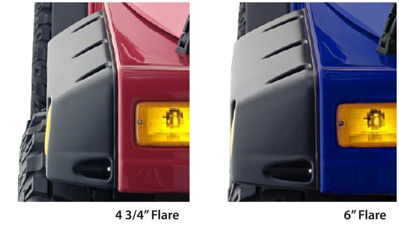 Bushwacker Fender Flares Bushwacker 97-06 Jeep TJ Max Pocket Style Flares 4pc - Black