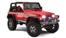 Load image into Gallery viewer, Bushwacker Fender Flares Bushwacker 97-06 Jeep Wrangler Flat Style Flares 4pc - Black