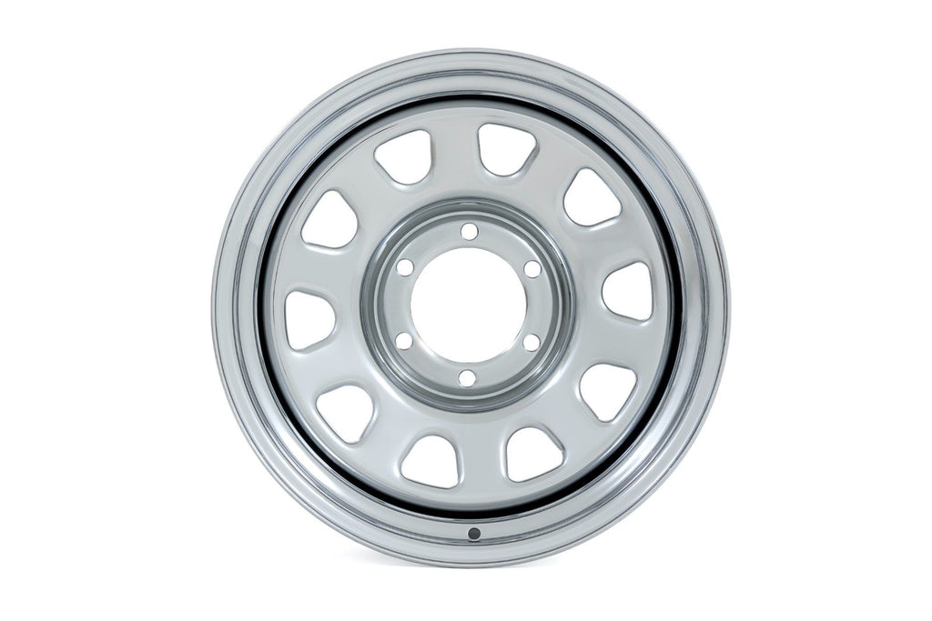 Steel Wheel | Chrome | 17x9 | 6x5.5 | 4.25 Bore | -12