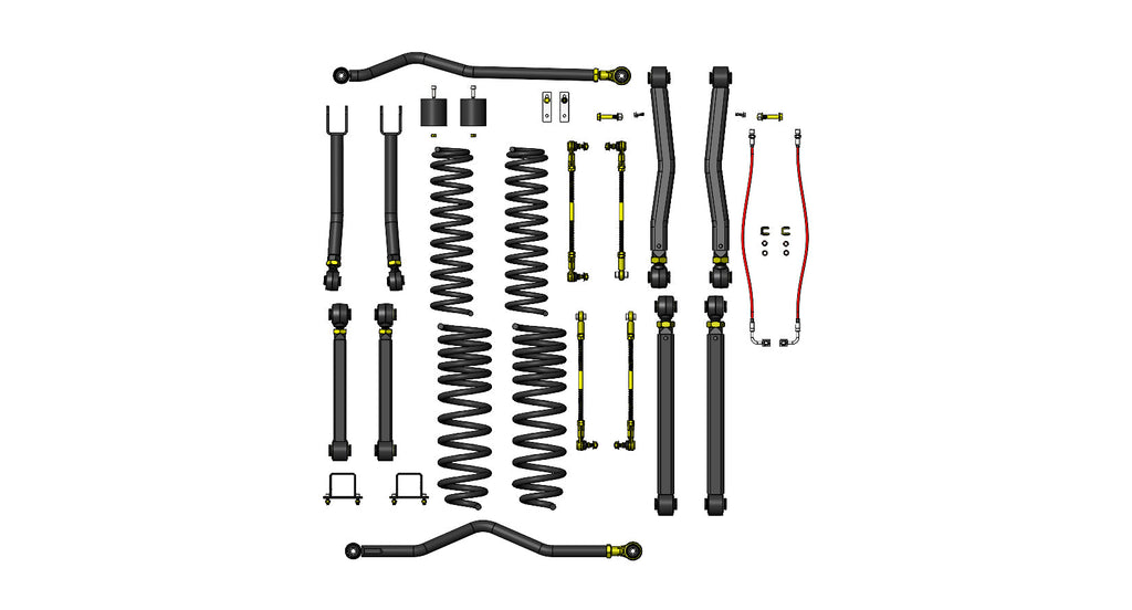 Clayton Off Road Lift Kits Jeep Gladiator 3.5 Inch Overland Plus Lift Kit 2020+ JT Clayton Off Road - COR-3010035 - Clayton Off Road