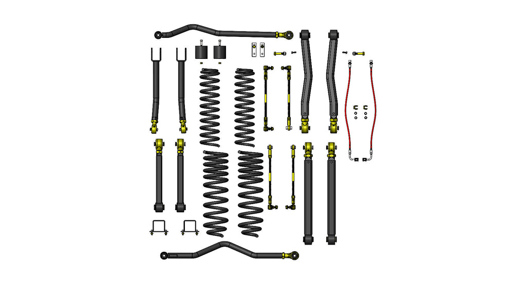 Clayton Off Road Lift Kits Jeep Gladiator 3.5 Inch Premium Lift Kit 2020+ JT Clayton Off Road - COR-2910035 - Clayton Off Road