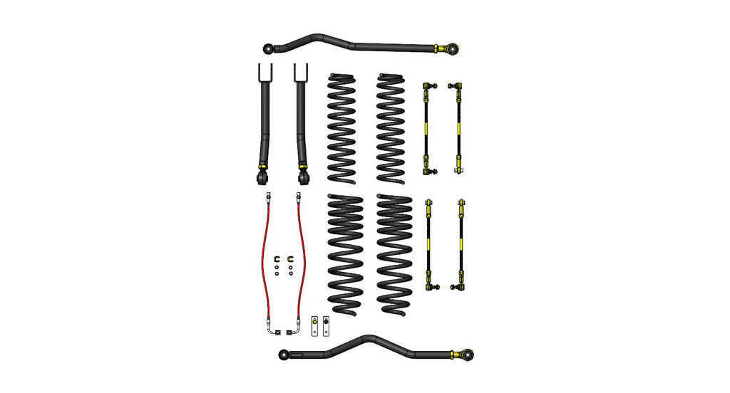 Clayton Off Road Lift Kits Jeep Gladiator 3.5 Inch Ride Right Lift Kit For 20+ Gladiator JT Clayton Offroad - COR-2910003 - Clayton Off Road