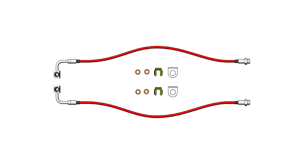 Clayton Off Road Brake Lines Jeep Gladiator Rear Brake Lines for 2020-Up Gladiator Clayton Off Road - COR-1310102 - Clayton Off Road