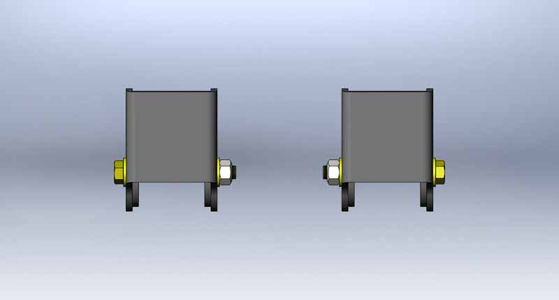 Clayton Off Road Axle Brackets Jeep Grand Cherokee Front Lower Control Arm Brackets 99-04 WJ Clayton Off Road - COR-1106030 - Clayton Off Road