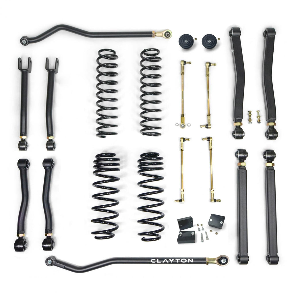 Clayton Off Road Lift Kits Jeep JL 392 2.5 Inch Lift Kit Overland Plus For 18-Pres Wrangler JL Clayton Offroad - COR-3009325 - Clayton Off Road
