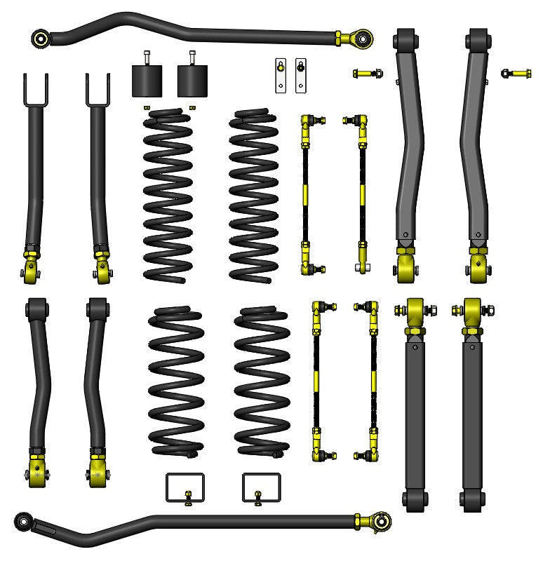 Clayton Off Road Lift Kits Jeep JL 392 3.5 Inch Premium Lift Kit For 18- Present Wrangler JL Clayton Offroad - COR-2909335 - Clayton Off Road