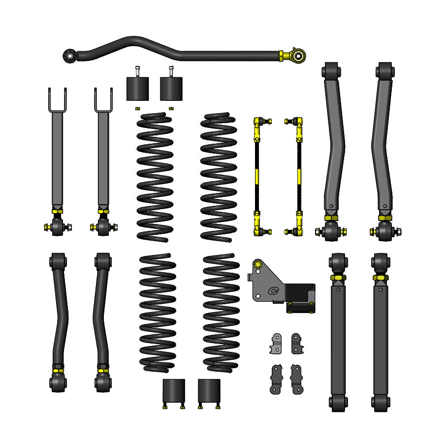 Clayton Off Road Lift Kits Jeep Wrangler 2.5 Inch Overland Plus Lift Kit 07-18 JK Clayton Off Road - COR-3008025 - Clayton Off Road