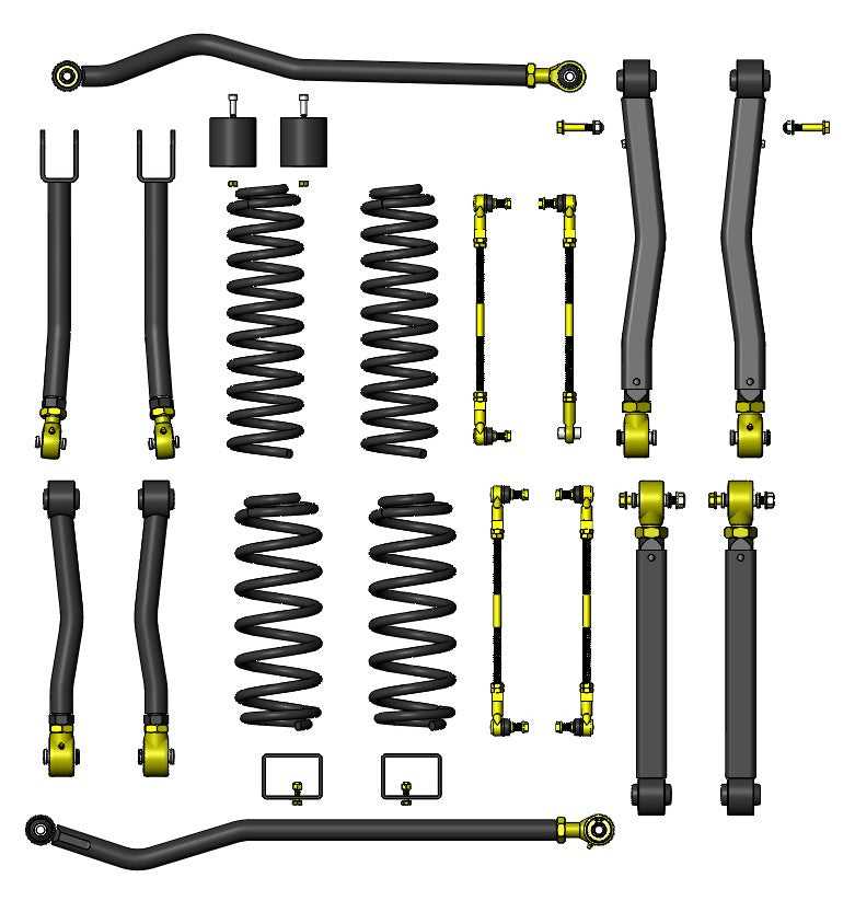 Clayton Off Road Lift Kits Jeep Wrangler 2.5 Inch Premium Lift Kit 18 and Up JL Clayton Off Road - COR-2909025 - Clayton Off Road