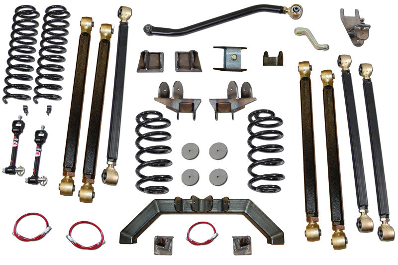 Clayton Off Road Suspension / Steering / Brakes Jeep Wrangler 4.0 Inch Pro Series 3 Link Long Arm Lift Kit 1997-2006 TJ Clayton Off Road - COR-3605012 - Clayton Off Road