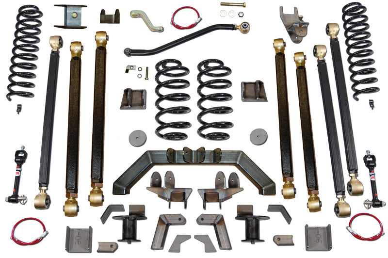 Clayton Off Road Suspension / Steering / Brakes Jeep Wrangler 5.5 Inch Pro Series 3 Link Long Arm Lift Kit W/Rear 5 Inch Stretch 1997-2006 TJ Clayton Off Road - COR-3605110 - Clayton Off Road