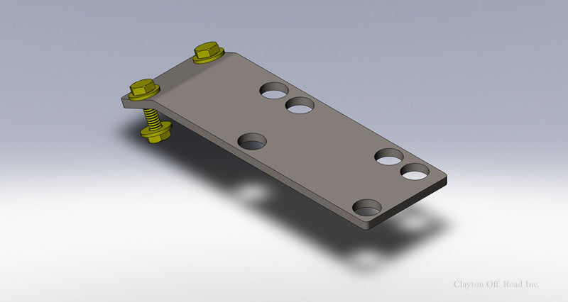 Clayton Off Road Exterior Parts & Car Care Jeep Wrangler Rubicon Compressor Skid Plate Mount   Clayton Off Road - COR-4100100 - Clayton Off Road