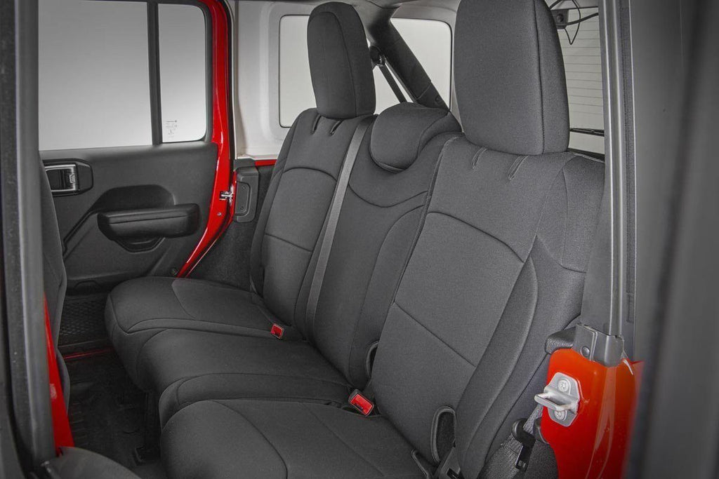 Seat Covers | Front and Rear w/ Armrest | Jeep Wrangler Unlimited 4WD (18-26)