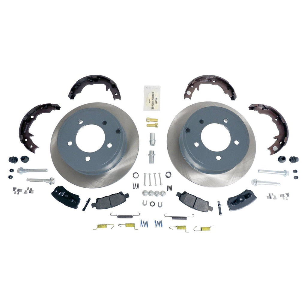 Crown Automotive Jeep Replacement Disc Brake Upgrade Kit Rear Disc Brake Service Kit for 07-17 Jeep MK Compass, Patriot w/ 10.31" Rotors - 5105515K - Crown Automotive Jeep Replacement