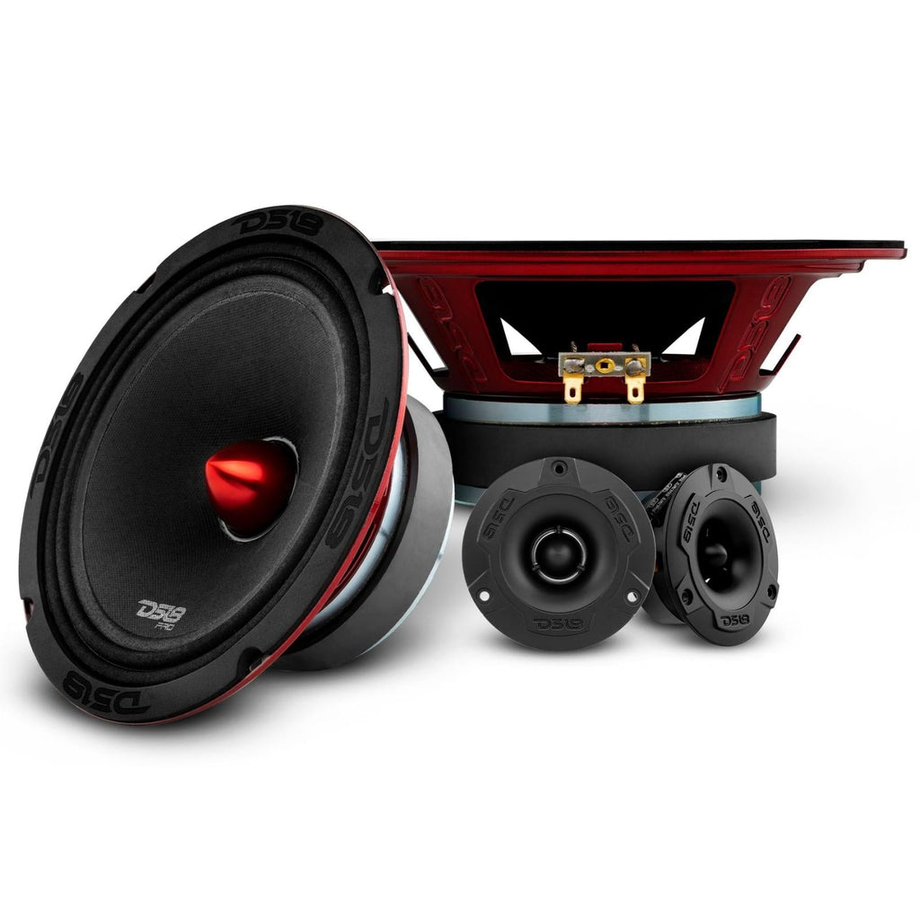DS18 Speakers 2 X PRO-X8.4B + Pair Of PRO-TWX1/BK Package DS18 - DS18 - PRO-X8.4BMPK