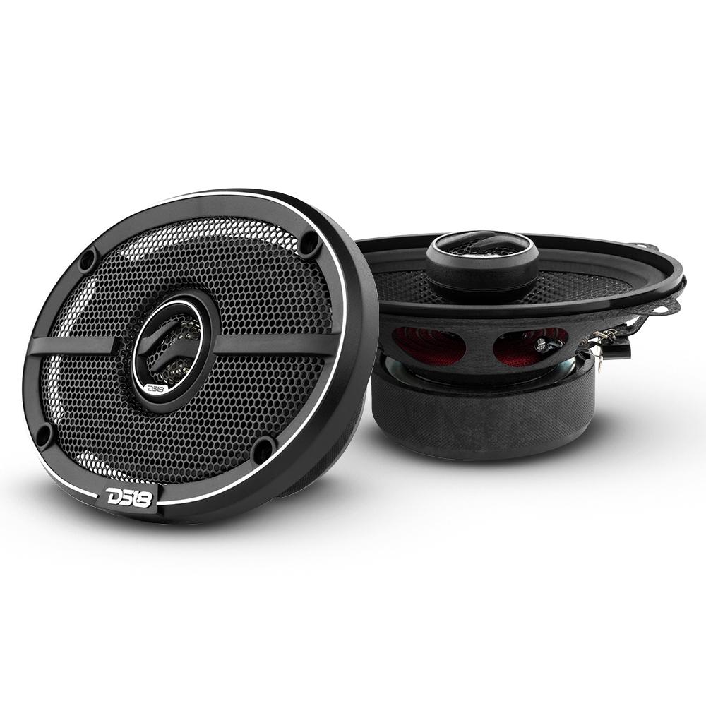 DS18 Speakers ELITE 4x6 Inch 2-Way Coaxial Speakers with Kevlar Cone 120 Watts 4-Ohm DS18 - DS18 - ZXI-464
