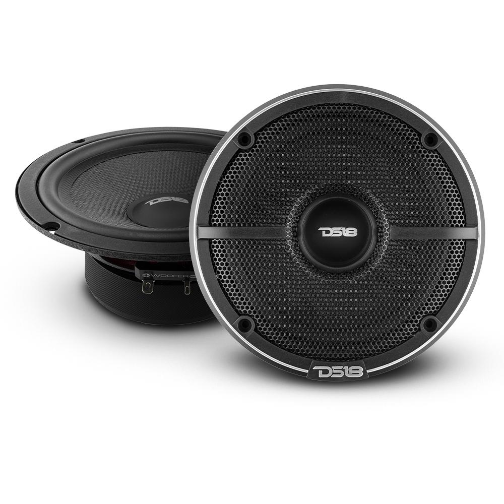 DS18 Speakers ELITE 6.5 Inch 2- Way Component Speaker System with Kevlar Cone 100 Watts 4-Ohm DS18 - DS18 - ZXI-62C