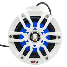 Load image into Gallery viewer, DS18 Speakers HYDRO 6.5 Inch Short Marine Towers W/ Flat and Pole Mount RGB LED Lights 300 Watts White DS18 - DS18 - NXL-PS6W