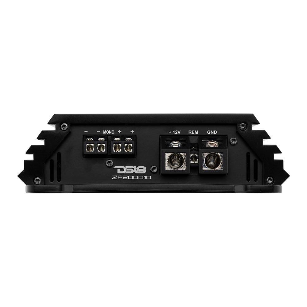 DS18 Audio Amplifier ZR Class D 1-Channel Monoblock Amplifier 2000 Watts RMS DS18 - DS18 - ZR2000.1D