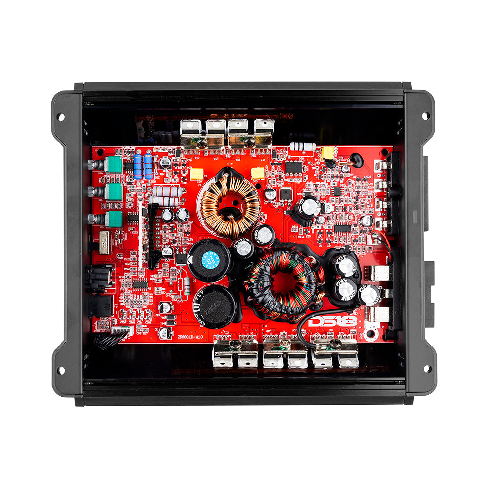 DS18 Audio Amplifier ZR Class D 1-Channel Monoblock Amplifier 500 Watts RMS DS18 - DS18 - ZR500.1D