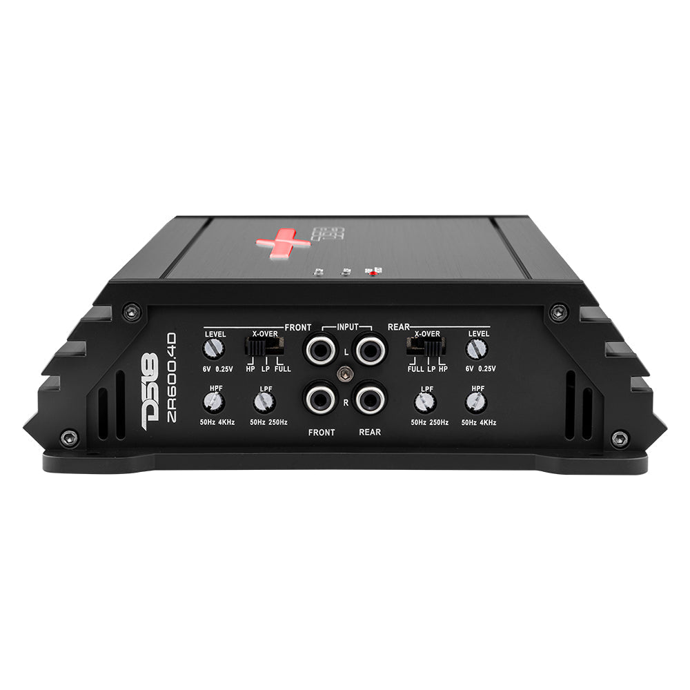 DS18 Audio Amplifier ZR Class D 4-Channel Full Range Amplifier 150x4 at 4 Ohm Watts RMS DS18 - DS18 - ZR600.4D
