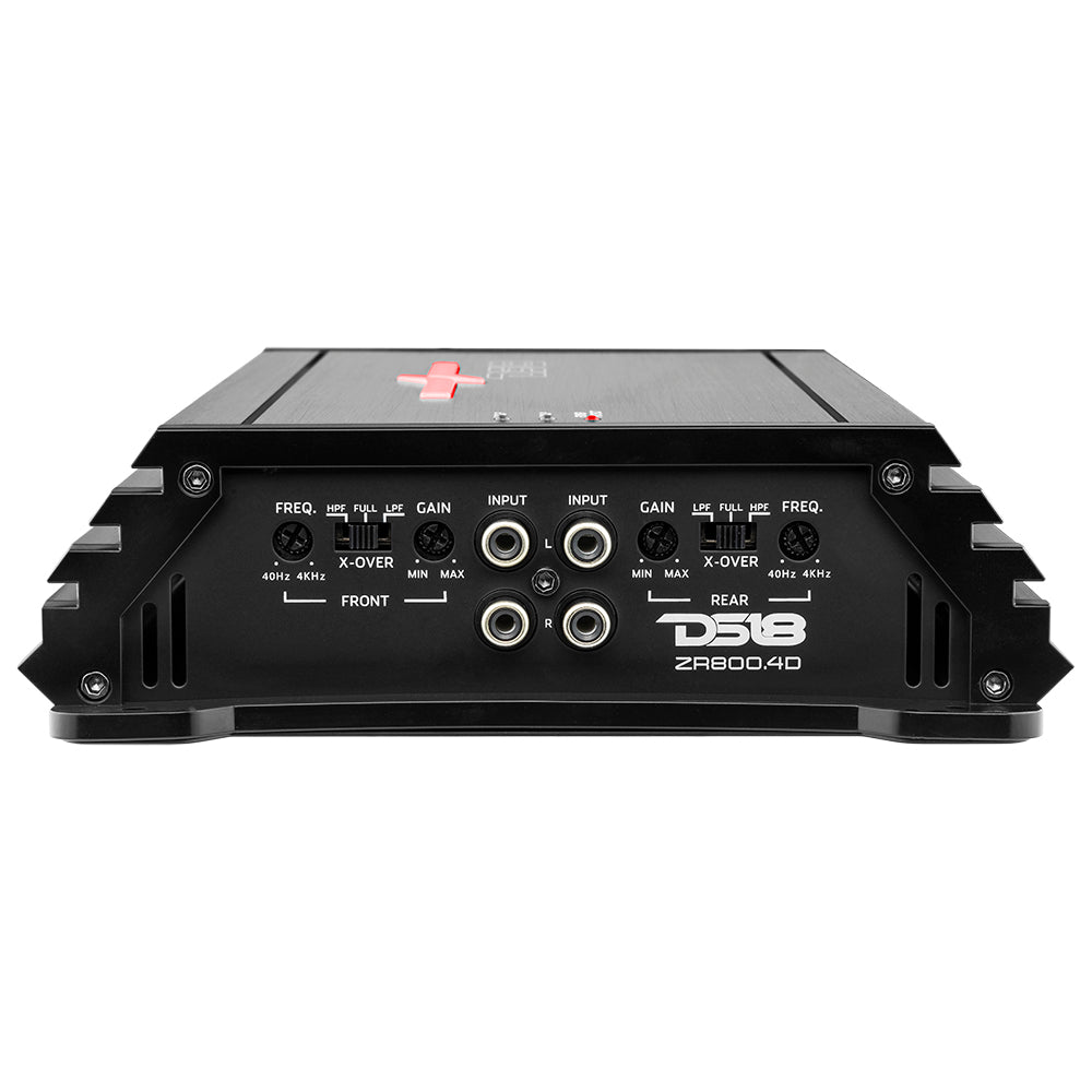 DS18 Audio Amplifier ZR Class D 4-Channel Full Range Amplifier 200x4 at 4 Ohm Watts RMS DS18 - DS18 - ZR800.4D