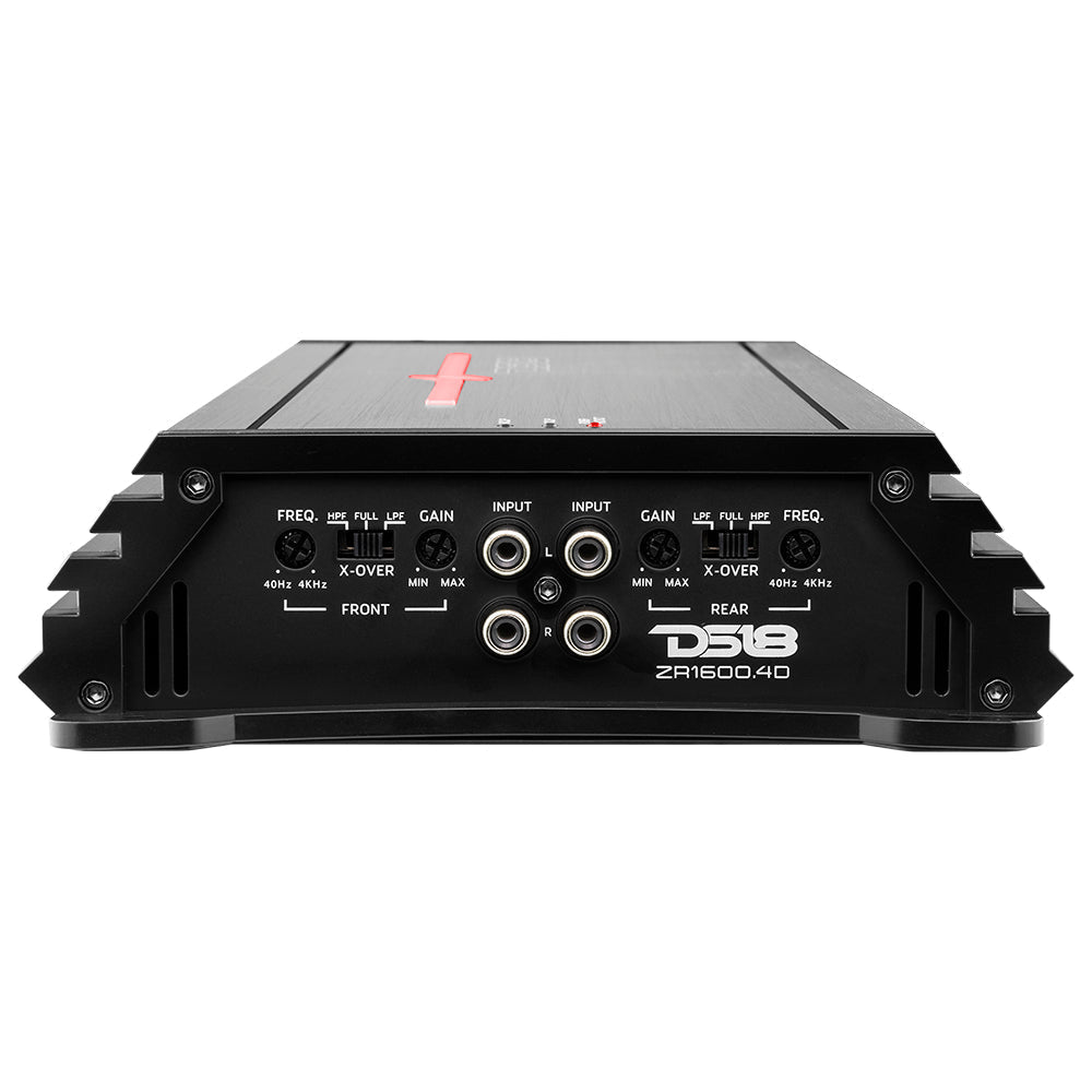 DS18 Audio Amplifier ZR Class D 4-Channel Full Range Amplifier 400x4 at 4 Ohm Watts RMS DS18 - DS18 - ZR1600.4D