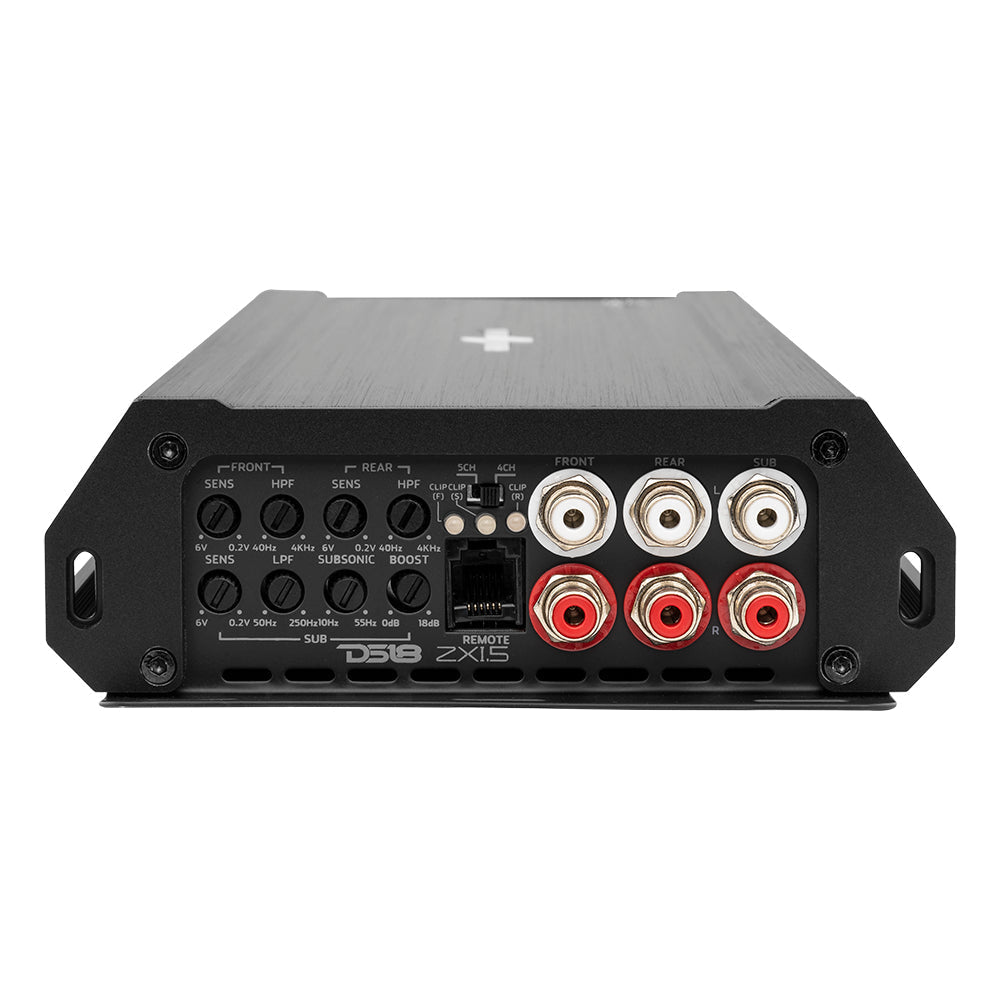 DS18 Audio Amplifier ZXI 5-Channel Class D Amplifier 4 x 125 at 4-Ohm + 1000 x 1 Watts Rms at 1-Ohm DS18 - DS18 - ZXI.5