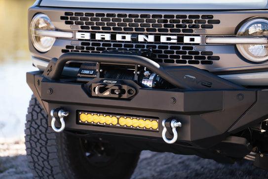 DV8 Offroad Front Winch Bumpers 2021-22 Ford Bronco FS-15 Series Winch Front Bumper DV8 Offroad - DV8 Offroad - FBBR-02