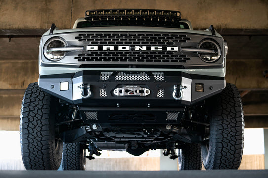 DV8 Offroad Front Winch Bumpers 2021-22 Ford Bronco MTO Series Winch Front Bumper DV8 Offroad - DV8 Offroad - FBBR-01