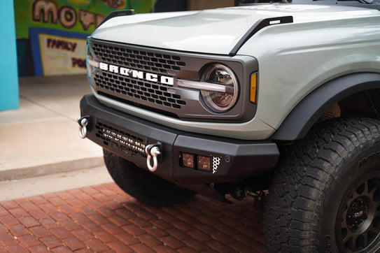 DV8 Offroad Front Bumpers 2021-22 Ford Bronco OE Plus Series Front Bumper DV8 Offroad - DV8 Offroad - FBBR-03