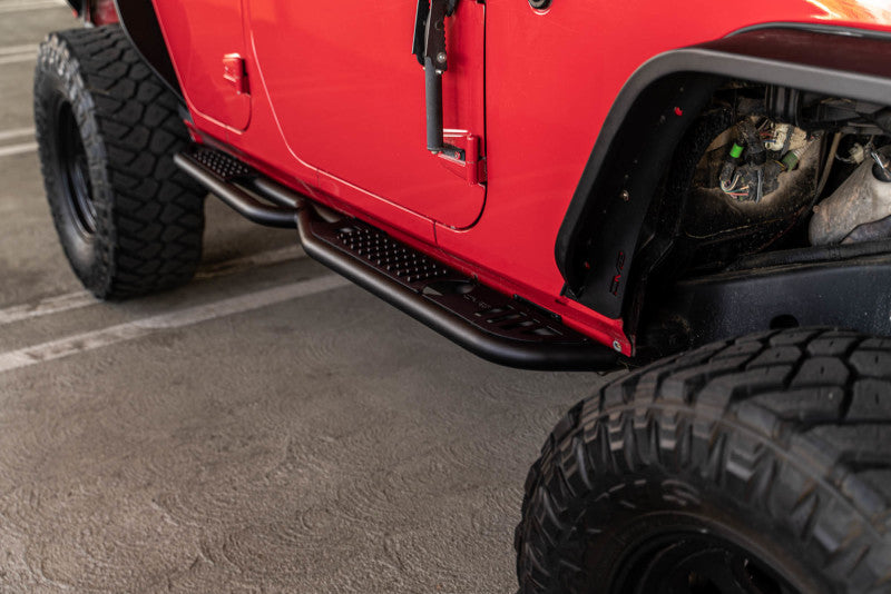 DV8 Offroad Side Steps DV8 Offroad 07-18 Jeep Wrangler JK (4 Door Only) OE Plus Side Steps