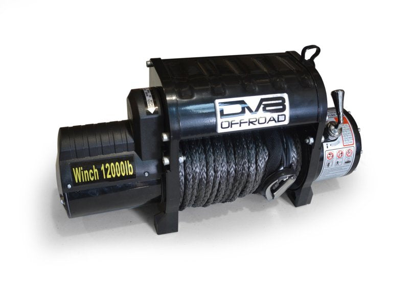 DV8 Offroad Winch Kit DV8 Offroad 12000 LB Winch w/ Synthetic Line & Wireless Remote - Black