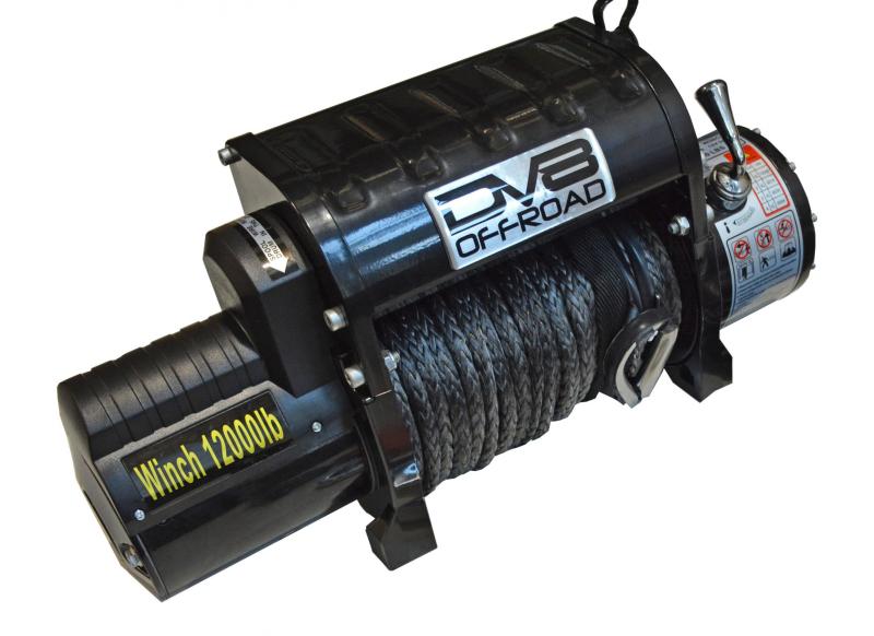 DV8 Offroad Winch Kit DV8 Offroad 12000 LB Winch w/ Synthetic Line & Wireless Remote - Black