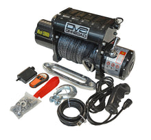 Load image into Gallery viewer, DV8 Offroad Winch Kit DV8 Offroad 12000 LB Winch w/ Synthetic Line &amp; Wireless Remote - Black