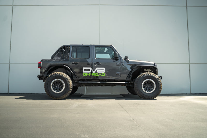 DV8 Offroad Side Steps DV8 Offroad 18-23 Jeep Wrangler JL 4 Door Body/Pinch Weld Mounted Step