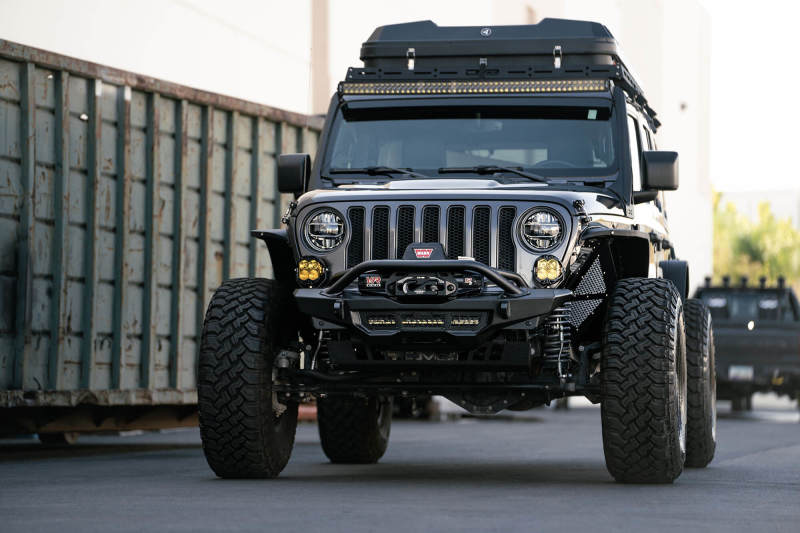 DV8 Offroad Bumpers - Steel DV8 Offroad 18-23 Wrangler JL/Gladiator JT Spec Series Front Bumper